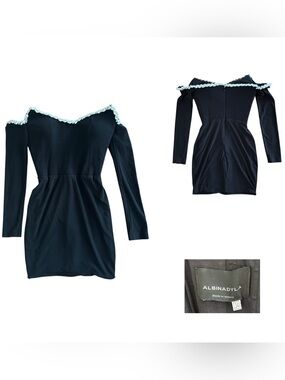 Albina Dyla Crystal Embellished Mini Dress